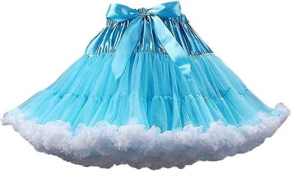 Elastisk chiffon-underskjørt for kvinner, puffet tyllskjørt, prinsesseballettskjørt, pettiskjørt S-2xl Style1 M Style1 M
