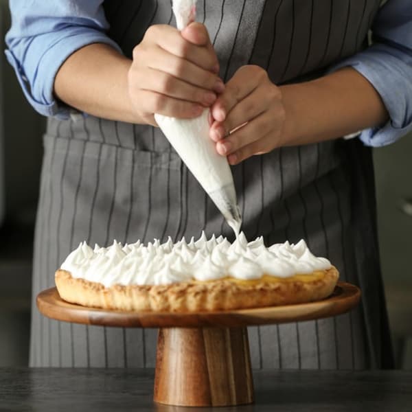 4-delt gjenbrukbart sprøyteposesett i bomull for kaker og muffins 40 35 30 25 cm