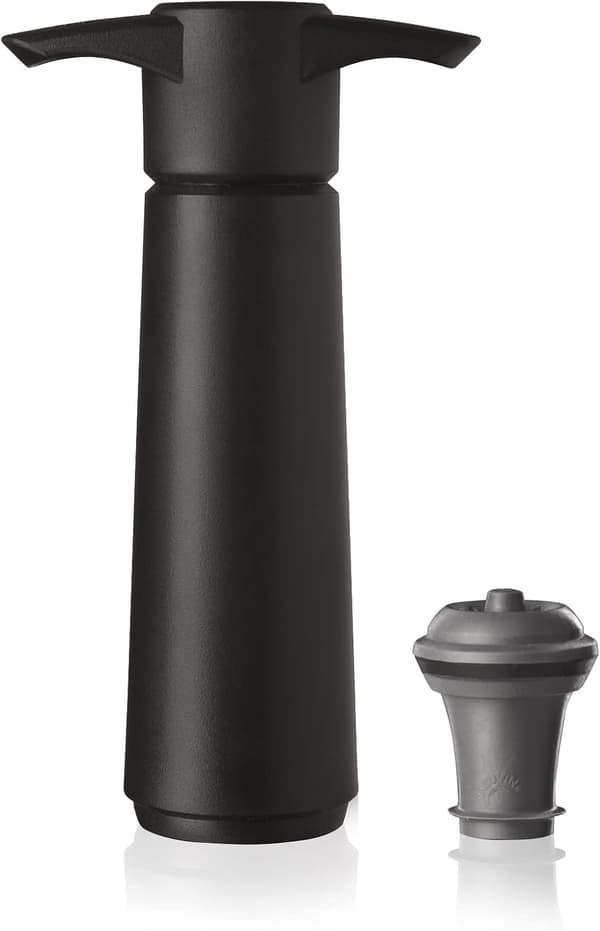 Svart vinvakuum-pump 1 pump 2 proppar