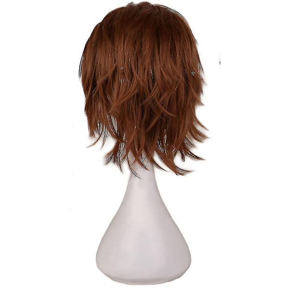 Trendy kort lige cosplay-paryk til kvinder, CJY lysebrun light brown