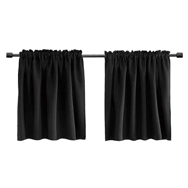 Blackout Curtains, Noise Reducing Modern Kitchen Curtains Short Curtains for Small Windows, (29.13\"W x 35.43\" H)