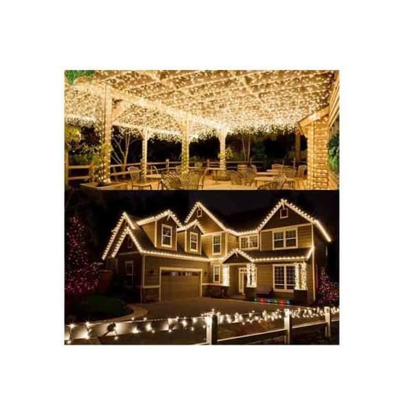 [2-pak] Solcellelyskæde - BrizLabs - 14M - 120 LED - Flerfarvet - 8 tilstande