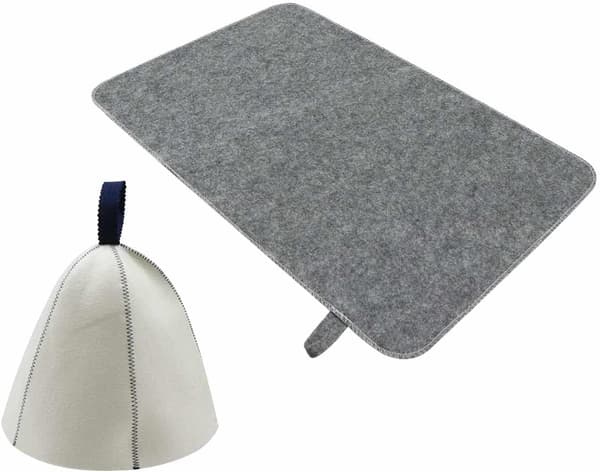 Naturlig textil bastuhätta duschmössa med krok för kvinnor och män