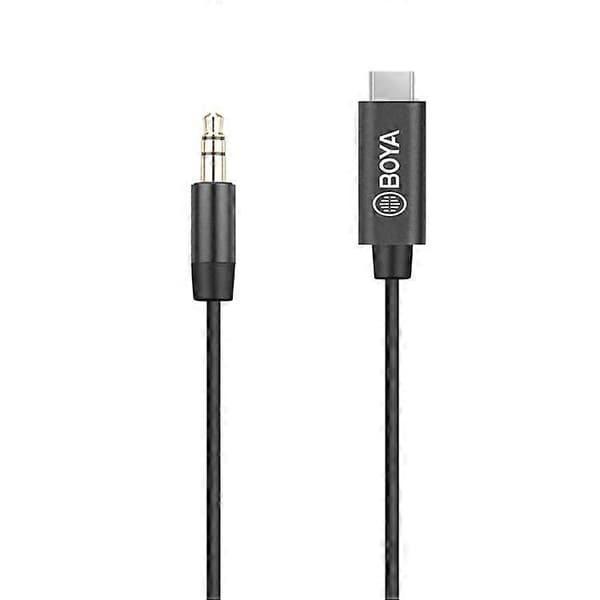 BOYA BY-K2 Type-C–3,5 mm TRS urosjatkokaapeli