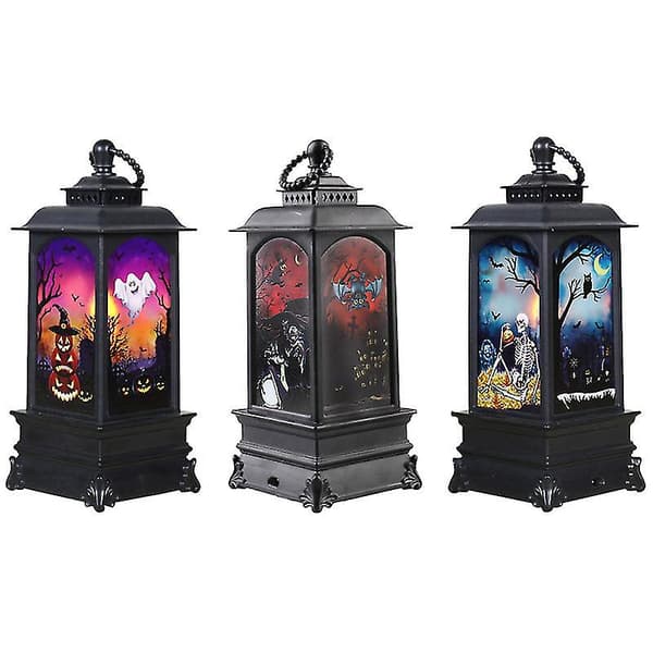 3 stk Halloweenlampe for Halloweendekorasjoner