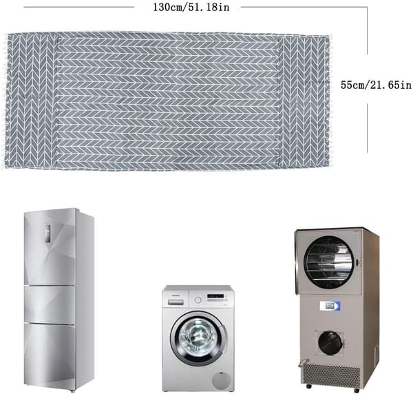 Washing Machine Cover, Kylskåpsdammskydd med förvaringsficka