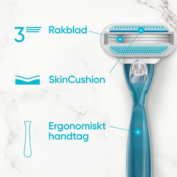 Venus Smooth Barberhøvel + 2 barberblader