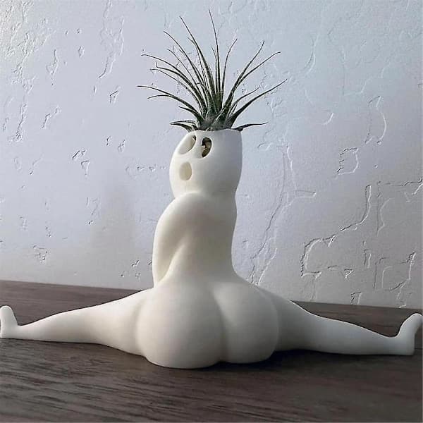2 stk morsom Big Booty Ghost Planter, praktisk gaveinnredningspotte for luftplanter, Big Booty Ghost Planter