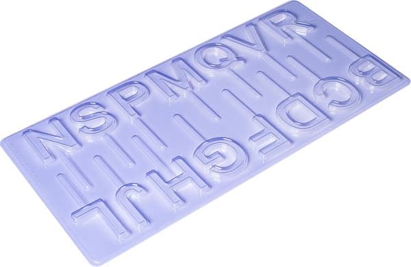 Pralinform Bokstaver Sjokoladeform - Porto Formas 852 Transparent transparent