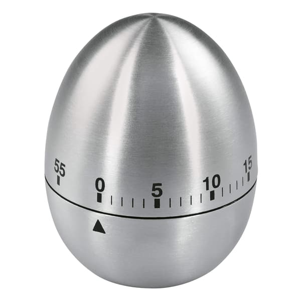Eggtimer i rustfritt stål Silver Analog