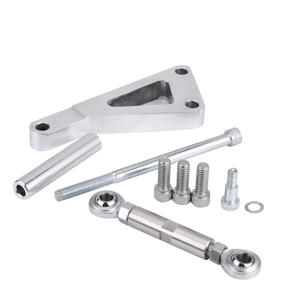 Polished Aluminum Alternator Bracket Kit Water Pump Lwp Bracket Set for Chevy SBC 350