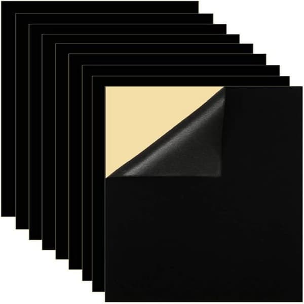Self-adhesive black felt, self-adhesive fabric lining, black