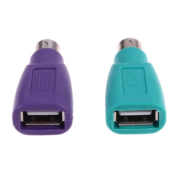 1 par tastaturmus PS2 til PS/2 USB-adapterkonverter for USB