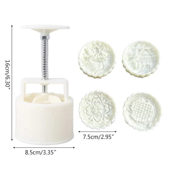 /EA/150g Plast Månekageforme Landskabsformede Månekageforme DIY Bageværktøj