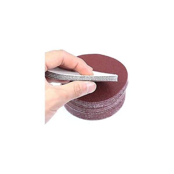 120 pcs 6 inch 150 mm Hook and Loop Sanding Discs Assorted Grits 80 100 120 180 240 320 for Sander