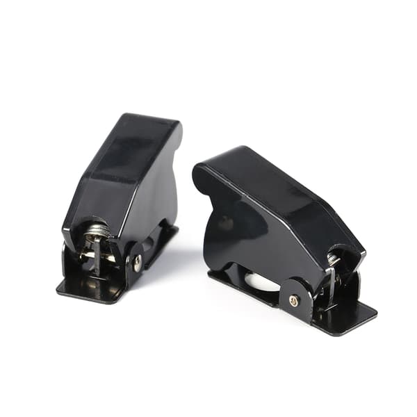 5 Pcs Black Safety Switch Flip Cover Protector For Car Toggle Switch