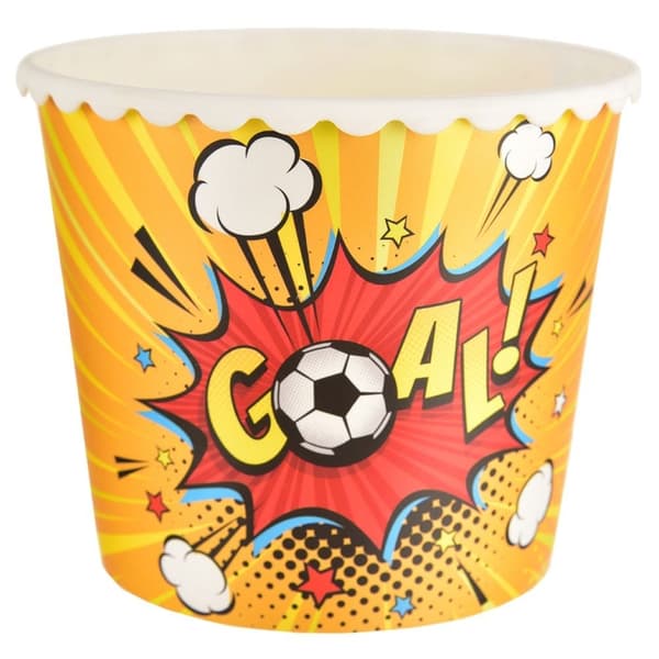 Fodbold-popcornskål 2L Genanvendelig til filmaftener