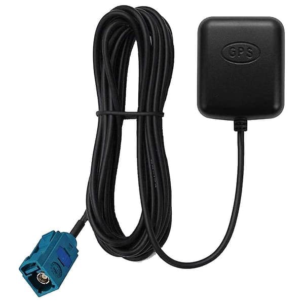 Waterproof Active GPS Antenna for Vehicles with Fakra Z Connector, 28 dB Gain, 3-5 V DC