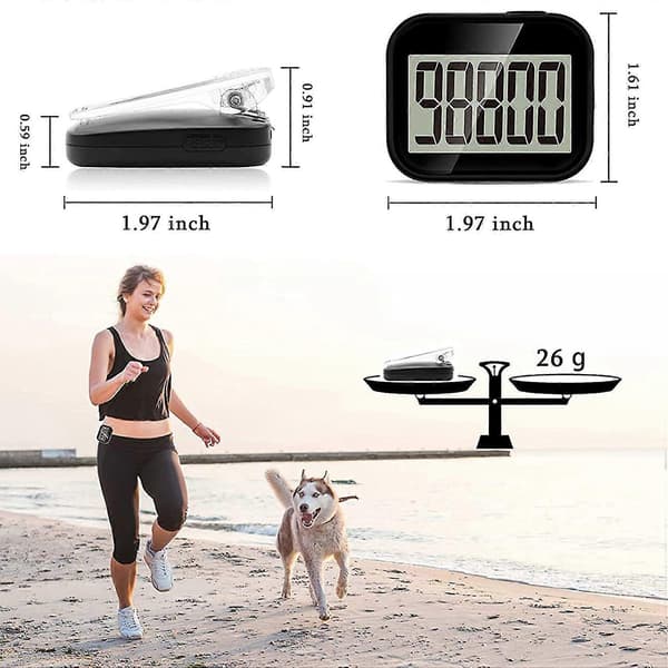 Pedometer Compatible Walking, Simple Pedometer, Accurate Pedometers Compatible Steps, Pedometer With Large Display