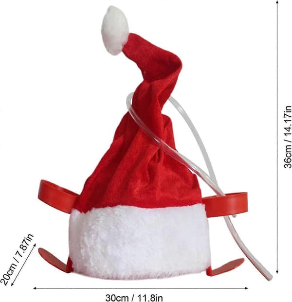 Drinking Helmet, Adjustable Can Holder Cap Christmas Beer Hat