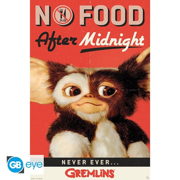 Plakat - Gremlins – Ingen mad efter midnat multifärg multicolor