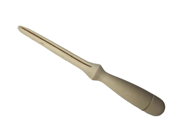 Rullrånspinne i tre 26 cm Natur beige