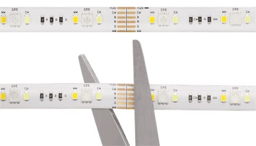 Deltaco Smart Home LED-stripe forlengelse, 1m, RGB, 2700K-6500K - Hvit