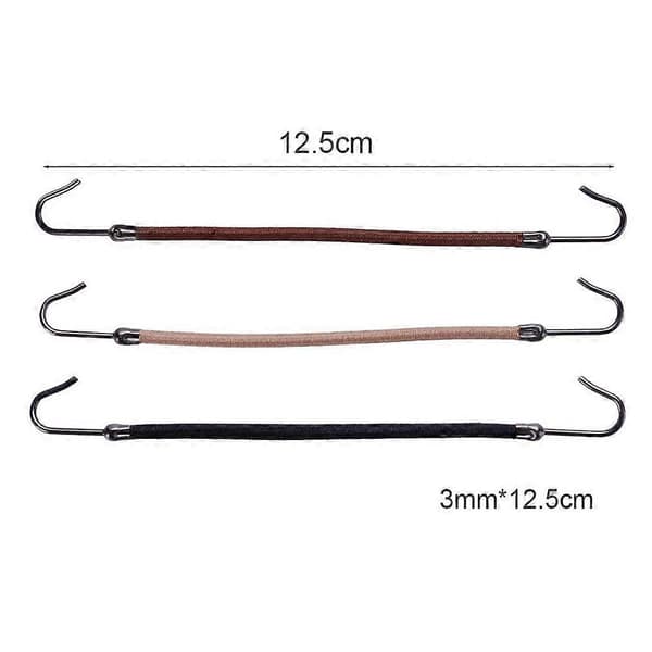 20 stk Hårstyling Hestehalekroker, Hårklemmer Elastiske Bånd, Kvinner Jenter Hestehalekroker Holder Gummi-Brun