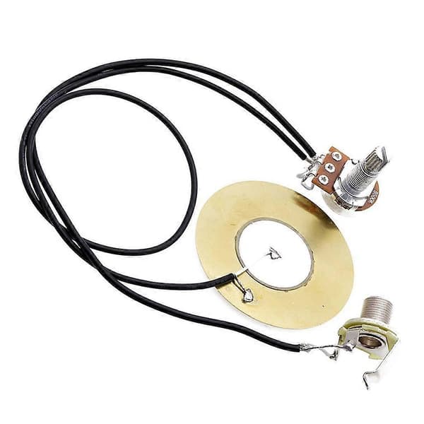 6,35 mm Piezo-pickup-transducer för akustisk gitarr, fiol, ukulele, banjo, mandolin och cigar box-gitarr
