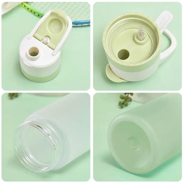 Suihkepullo Juomapullo Vesipullo Urheilupullo 650 ml Vaaleanpunainen