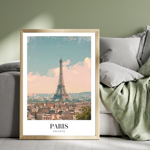 Eiffeltårnet Plakat 50x70 cm – Paris Plakat uten Ramme