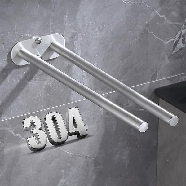 Badehåndklædeholder SUS304 Rustfrit Stål Vægmonteret Håndklædeholder til