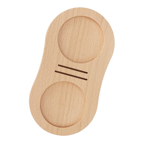 Wooden Coffee Tamper Mat, Powder Press, Water Distribution Net, Storage Rack, Bookend