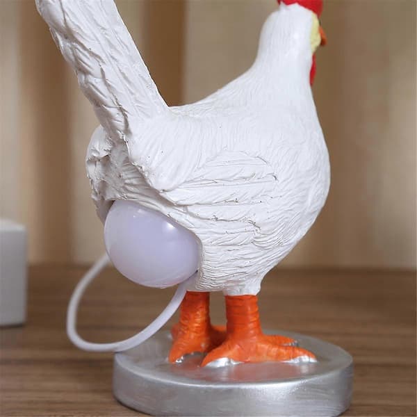 Night Light Simulated Animals, Table Lamp Funny Easter Home Decor, Party Carnival Chicken Night Light Decoration