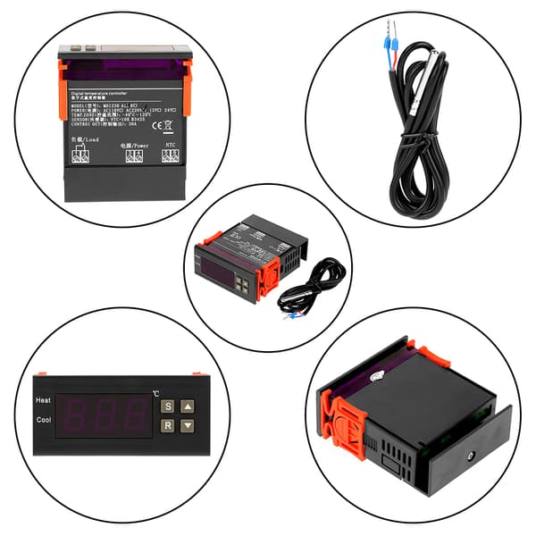 Digital temperaturregulator 30A MH1230A AC220V Effektiv kjøle- og varmekontroll
