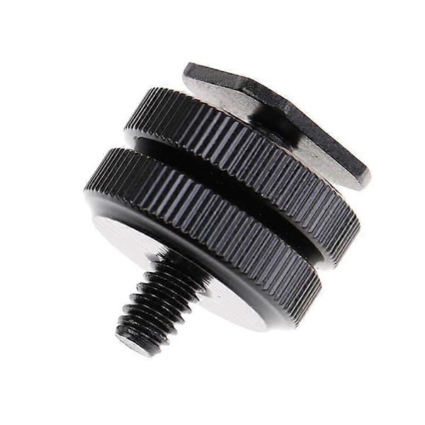 1/4\" blitssko-feste telefonholder dobbel mutter cold shoe-adapterfeste for DSLR-kamera