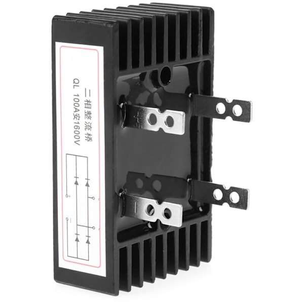 pc 100A AMP 1600V Spänning 2-fas Brygglikriktare med diod hög svart effekt