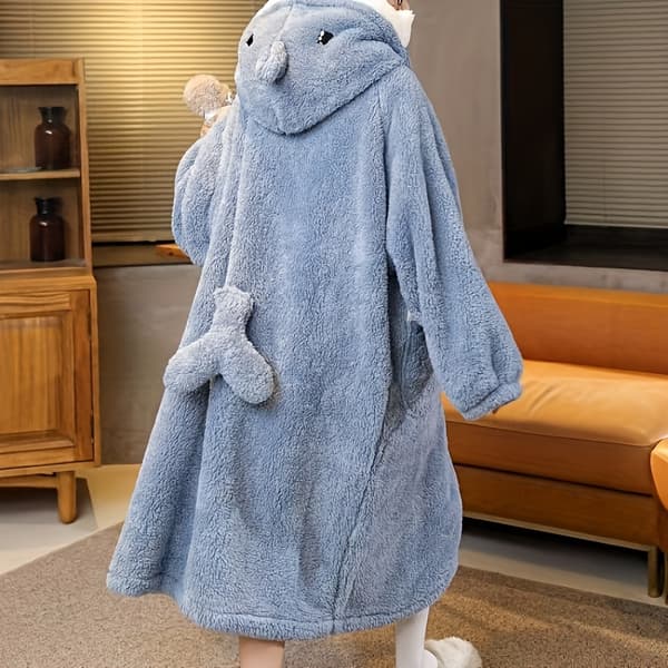 Hajeteppe Blue Shark - Polyesterfleece Blue Shark