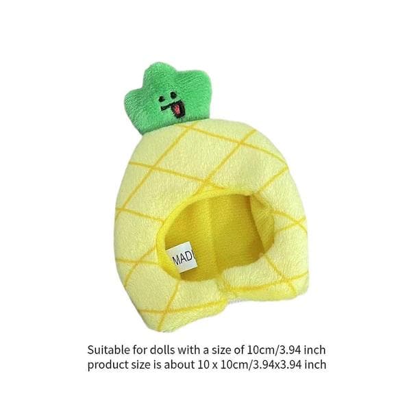 10 cm Plysdukkehat Stil A 10x10 cm Style A 10cmx10cm
