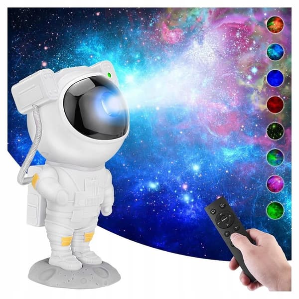 Astronaut Stjerneprojektor LED Nattlampe For Barn Laserprojektor