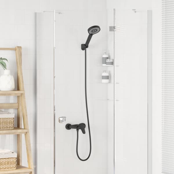 Dusjhodesett Svart G 1/2 tomme