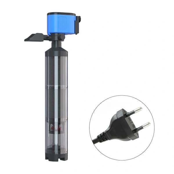Fish Filter System Water Pump Aquarium Poop Suction Separator Remover Cleaning Toilet EU L
