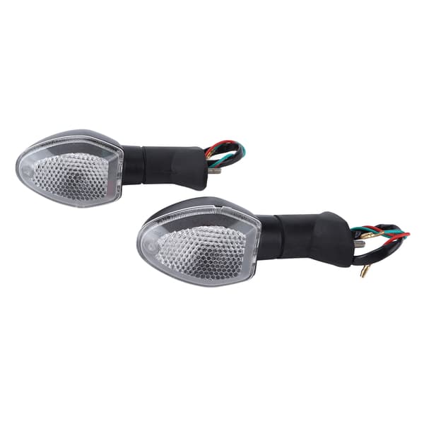 Motorcycle Turn Signal Indicator Replacement - 2pcs Clear Turn Signals for Suzuki