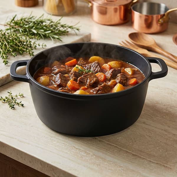 Braiseringsgryte med glasslokk, støpt aluminium, non-stick
