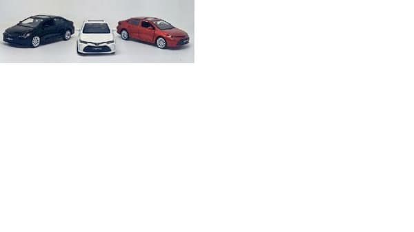 Toyota Corolla Hybrid trykstøbt modelbil i skala 1:43