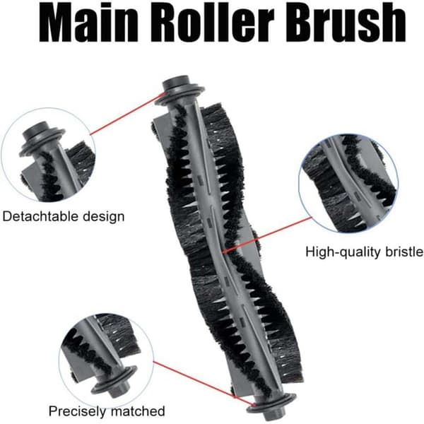 Replacement Parts Main Brush for Robot Vacuum Cleaner P20 Rolling Easy Installation Efficient Cleaning