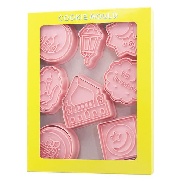 8-pak Eid Mubarak Cookie Cutters Ramadan Mubarak Cookie Cutters