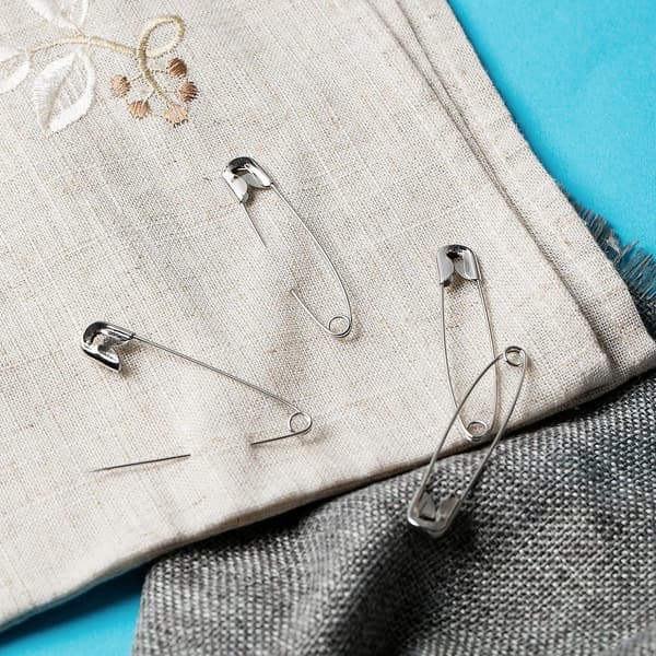 Safety Pins 200-pack Silver Large 5.4 cm