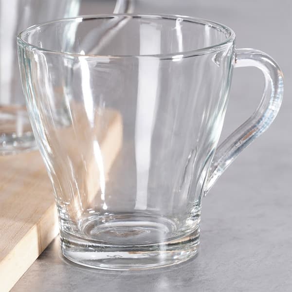 Sett med 6 glass med hank - Perfekt for kaffe/te
