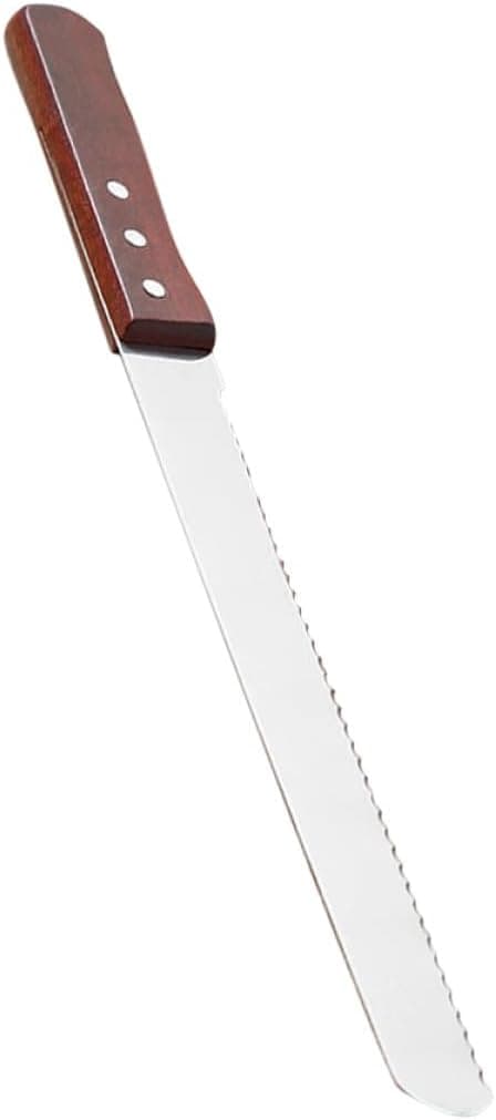 Stainless Steel Bread Knife, Serrated Bread Slicer, Kitchen Baking Tool for Slicing Toast, Loaf, Cake